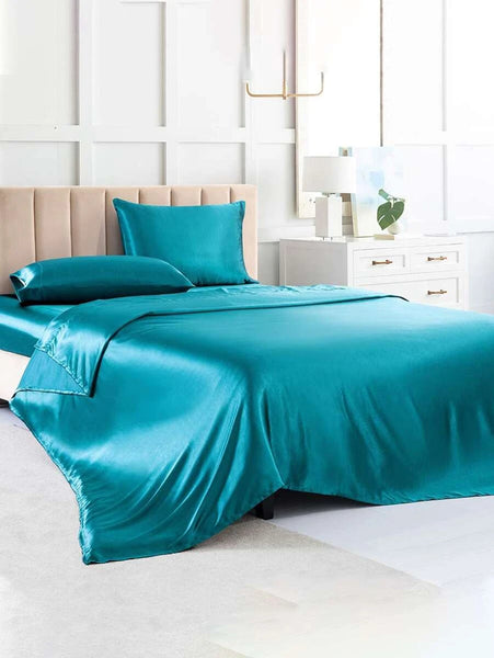 Satin Sheet Set - Teal