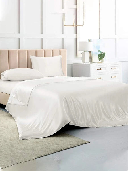 Satin Sheet Set - White