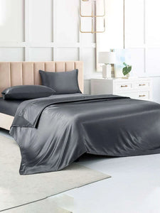 Satin Sheet Set - Black