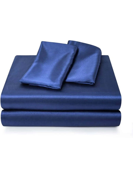 Satin Sheet Set - Indigo