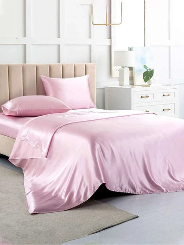 Satin Sheet Set - Pink