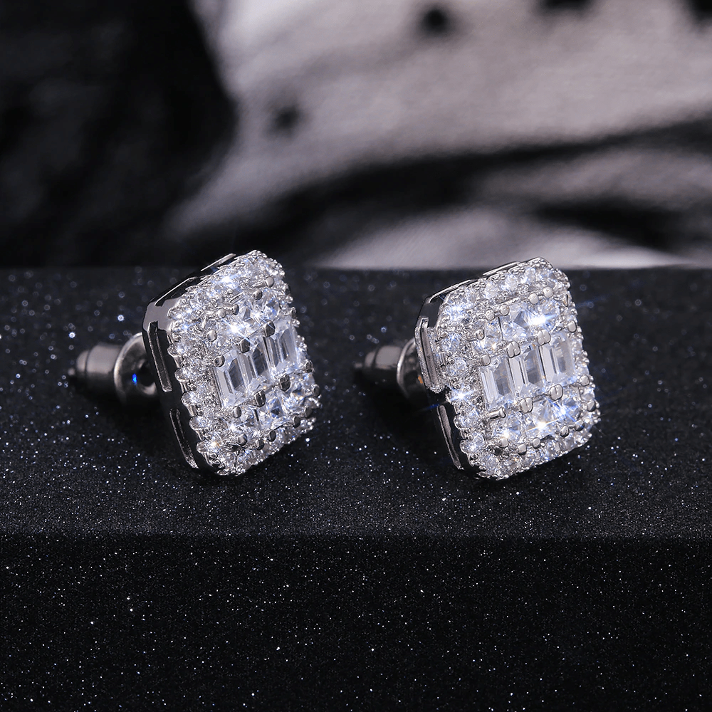 The Sophia Emerald Cut Earrings