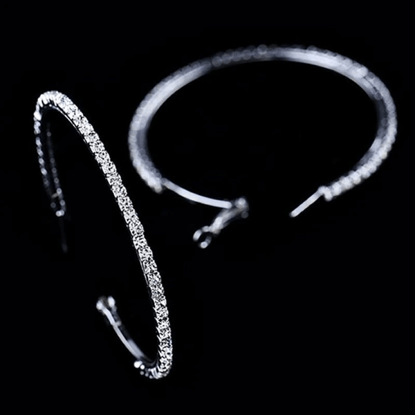 The Grace Crystal Hoop Earrings