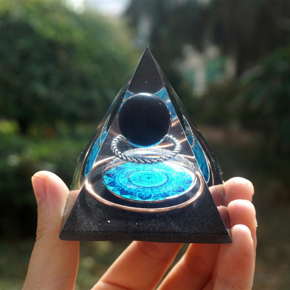 Orgonite Obsidian Energy Pyramid