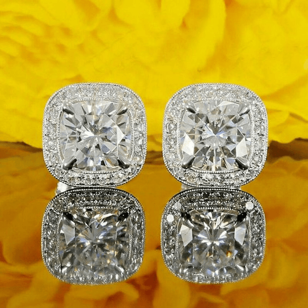 The Olivia Cushion Cut Earrings