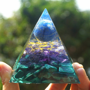 Lapis Lazuli Amethyst Malachite Pyramid