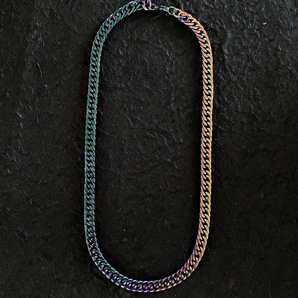 COLOR FADED CUBAN NECKLACE