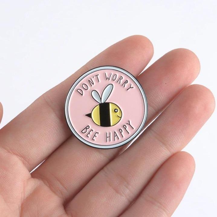 Bee Happy Pin