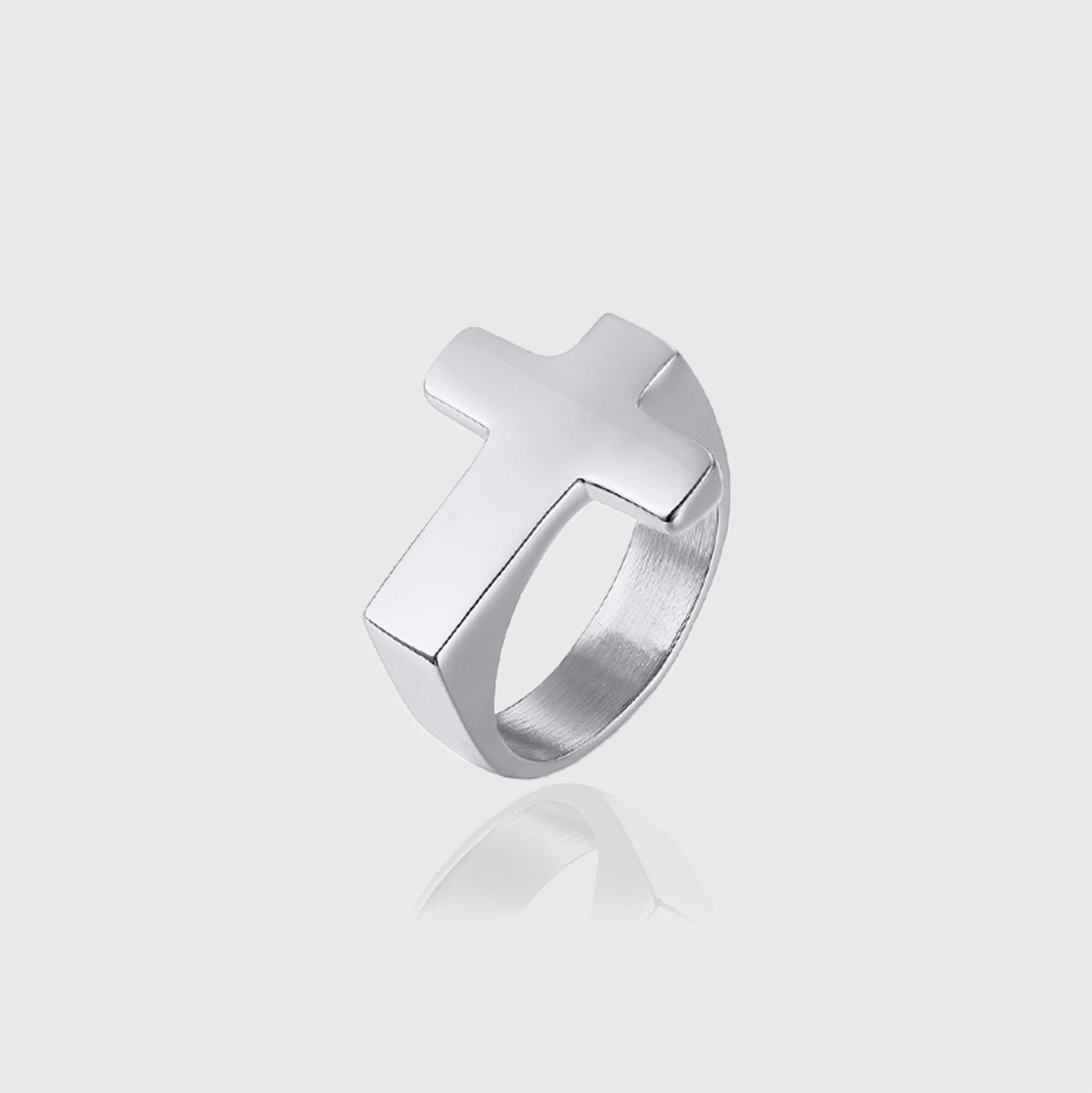 CROSS RING [SILVER]