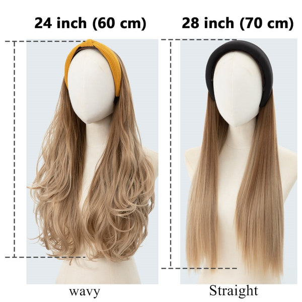 Long Wavy Headband Wig