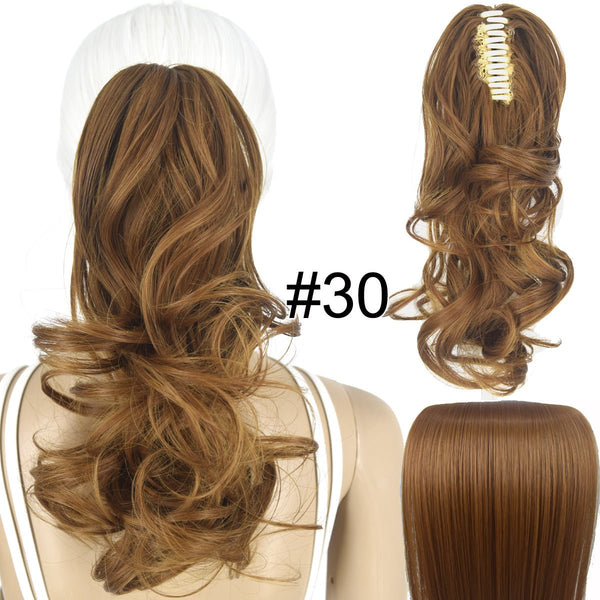 Wavy Claw Clip in Ponytail Hair Extensions